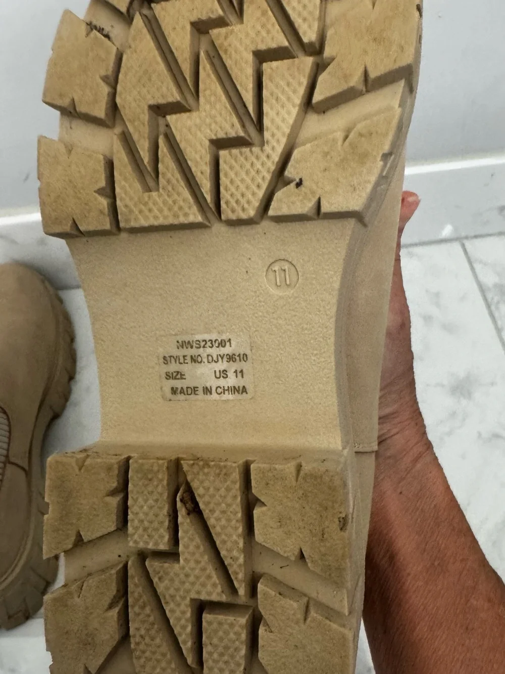 Women’s Tan Chelsea Lug Sole Ankle Booties